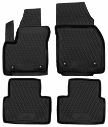 Walser XTR Gummi Fussmatten Auto kompatibel mit Opel Meriva B (S10) 2010-2017, 100% passgenaue Auto Fußmatten, robuste Universal Fußmatte Auto, Gummimatten Auto, Auto Fussmatten Gummi