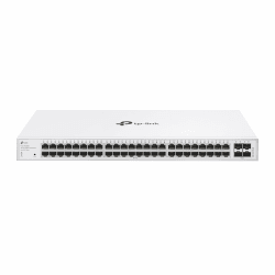 TP-Link Festa FS352G 48-Port Gigabit Switch mit 4 SFP-Steckplätzen, Kostenlose Cloud-Verwaltung, Static Routing, VLAN, ACL, IGMP Snooping, Lüfterloses Design