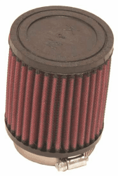 K&N RB-0700 Waschbarer und wiederverwendbarer KFZ und Motorrad Universal Gummi Filter, Rot