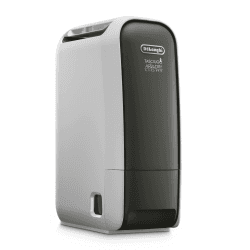 De'Longhi Tasciugo AriaDry Light DNS65, Déshumidificateur d'Air Maison, Enlève 6 Litres par Jour, Laundry Fonction, Timer 8h, Technologie des Zéolithes, 34 Décibels, 520W, Gris