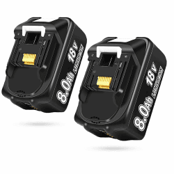 2 Stück 18V 8000mAh Ersatzakku für Makita Akku BL1850 BL1850B BL1860B BL1860 BL1840B BL1840 BL1830 BL1835 BL1845 194204-5 LXT-400 mit LED Indikator