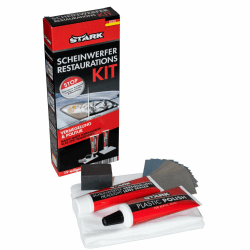 Scheinwerfer Restaurations Kit, Versiegelung und Politur, 19 teiliges Set. Macht Matte Scheinwerfer klar und transparent