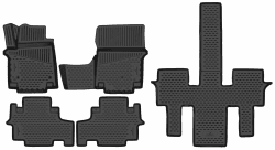 Walser XTR Gummi Fussmatten Auto kompatibel mit Hyundai Staria (US4) 01/2021-Heute, 100% passgenaue Auto Fußmatten, robuste Universal Fußmatte Auto, Gummimatten Auto, Auto Fussmatten Gummi
