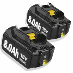 2X 18V 8.0Ah/8000mAh Ersatzakku für Makita 18v BL1850 BL1815 BL1830 BL1840 BL1860 LXT400 194204-5 194205-3 194230-4 Akku für Elektrowerkzeuge
