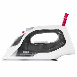 Solac - Dampfbügeleisen Optima Start 2200W | Dampfausstoß 100 g/min | Dampf 25 g/min | Spray-Funktion | Anti-Kalk-/Tropfstopp-System | Vertikales Bügeln
