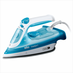 Braun FreeStyle 3 FI3144BL Dampfbügeleisen mit 3D-FreeGlide-Technologie, SuperCeramic-Sohle, Ultimate FastClean, automatische Abschaltung, Tank 270 ml, 2700 W, Blau