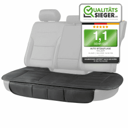 Walser Sitzauflage Auto Fernando, Autositzauflage Rückbank, Auto Sitzauflagen 1 Stück, Autositzschoner Rückbank Kunst Leder, Autositz Auflage, Autositzkissen Rückbank, Car Seat Cover schwarz