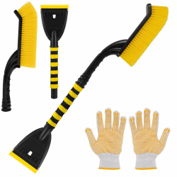 Kundorf Schneebürste Auto, Eiskratzer Auto mit Schneebesen, abnehmbare Schneekratzer, Schneeschaufel, Eiskratz Auto, Eiskratz Auto mit handschuh