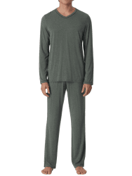Schiesser Herren Schlafanzug Lang Pyjamaset 58 Jade 1