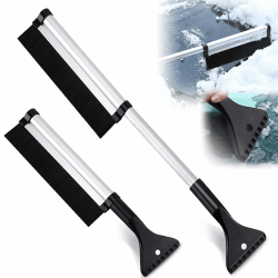 TYXJJ-BF 2in1 Eiskratzer Auto Scheibenkratzer Auto mit Besen Eisbrecher Funktion rutschfestem Griff Auto Winter zubehoer kratzt schnell & mühelos - Stabiler Auto Eiskratzer & Ice Scraper Car
