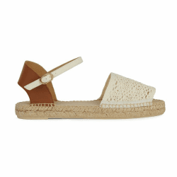 Geox Damen D Lampedusa C Wedge Sandal 36 EU Sand Cognac