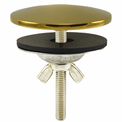 XNTONG - Wasserhahn Lochabdeckung, 5 cm Wasserhahn Loch Abdeckung, Verchromte Messing Spülbecken Abdeckung, Geeignet für Spülbeckenlochstopfen für Zuhause Küche und Bad, Lochabdeckung Spüle (Gold)