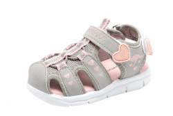 KangaROOS Unisex Kinder K-Mini Sandale 25 EU Vapor Grey English Rose Glitter 2109