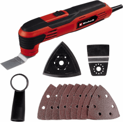 Einhell Multifunktionswerkzeug TC-MG 250 CE (250 W, 22.000 bis 40.000 min^-1 Schwingzahl, magnetische Werkzeugaufnahme, Drehzahlelektronik, inkl. Zubehör)