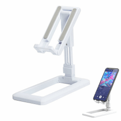 VIKY® Handy Ständer, Verstellbare Handyständer, Multi-Winkel/Höhenverstellbarer Handy Halterung Tisch, Faltbarer Handyhalterung für Schreibtisch kompatibel mit iPhone, Huawei, Samsung