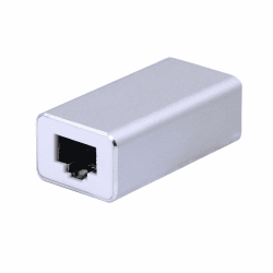 SinLoon RJ45 LAN-Kupplungsadapter Überspannungsschutz Gigabit 1000 Mbs Ethernet Extender Connector für Cat7 Cat6 Cat5e Buchse auf Buchse Silber