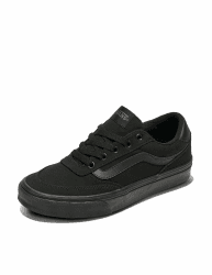 Vans Mädchen Brooklyn Sneaker 36 EU Canvas Schwarz Schwarz