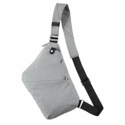 Tibroni Schultertasche Sling Bag Anti-Diebstahl Umhängetaschen Crossbody Brusttasche Chest bag für Damen und Herren für Freien Reisen Wandern Joggen Grau 1.0