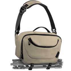 TAAOKA Kameratasche, wasserdichte Kameratasche mit Stativhalterung, DSLR/SLR/spiegellose Kamerataschen, Crossbody für Fotografen Braun