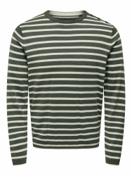 ONLY & SONS Herren Onskalby Reg 12 Stripe Knit M Castor Gray