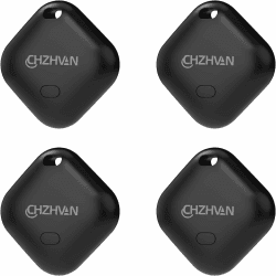 CHZHVAN Schlüsselfinder Key Finder Air Smart Tag, Kompatibel mit Apple Wo ist? APP (iOS nur), Bluetooth Key Tracker für Schlüssel, Geldbeutel, Taschen, Koffer, IP67 wasserdicht, Austauschbarer Akku