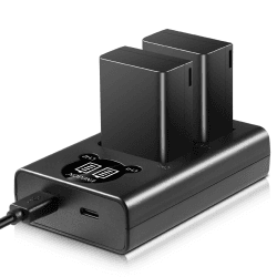 ENEGON 2 Packs EN-EL25 EN-EL25A 1600mAh Akku, Smart LED Dual Charger Kit für Nikon Z Serie, Z50, Z30, Z 50, Z 30, Z FC, Nikon EN-EL25, EN-EL25A, 4241 und Nikon MH-32 Digitalkamera