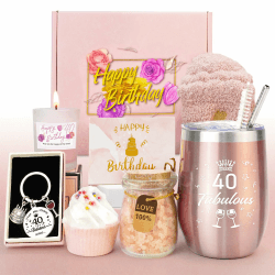 Epessa 40. Geschenke für Frauen, 40. Geburtstagsgeschenk für Frauen, Lustige Geschenk Frauen, Geburtstag Geschenkset, Beste Freundin Geschenkset für Mama Schwester Ehefrau Tante
