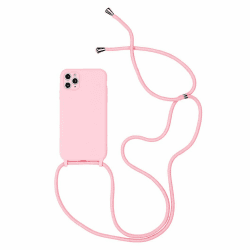 Jacyren Handykette kompatibel mit iPhone 8/7/ SE (2020), Hülle iPhone 7 mit Umhängeband Silikon Handyhülle Case mit Kette zum umhängen, Necklace Hülle mit Band Schutzhülle für iPhone 7, Rosa