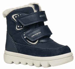 Geox Jungen Mädchen B WILLABOOM Girl B A Snow Boot, Navy/Off White, 25 EU
