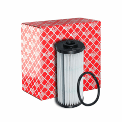 febi bilstein 107826 Getriebeölfilter für Direktschaltgetriebe, mit Dichtring, 1 Stück