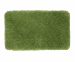 Gözze - Deluxe Badteppich mit extra hohem Flor, 100% Polyester (Mikrofaser), Mit Antirutschbeschichtung, 50 x 70 cm - Dunkelgrün