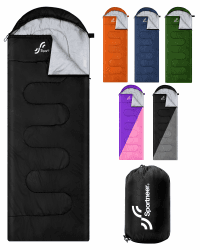 Schlafsack Camping Schlafsäcke: Sportneer warme Schlafsäcke für einzelne Erwachsene 3-4 Jahreszeiten, wasserdicht, leicht, groß, Ultraleicht, für Erwachsene