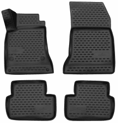 Walser XTR Gummi Fussmatten Auto kompatibel mit Mercedes-Benz B-Klasse Sports Tourer (W246) 2011-2018, 100% passgenaue Auto Fußmatten, robuste Universal Fußmatte Auto, Gummimatten Auto