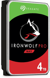 Seagate IronWolf PRO 4TB Interne Festplatte CMR 3.5 Zoll SATA III 256 MB, ST4000NE001 (Generalüberholt)