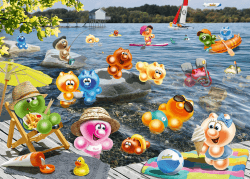 Ravensburger Puzzle 12000625 - Gelini Seepicknick - 1000 Teile Puzzle für Erwachsene und Kinder ab 14 Jahren