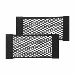 YOFADCI Kofferraum Netztasche, Kofferraum Netz mit Klettverschluss, Strapazierfähige Kofferraumnetz, Auto Aufbewahrungsnetz für Auto/SUV 60X25cm 2 Stück