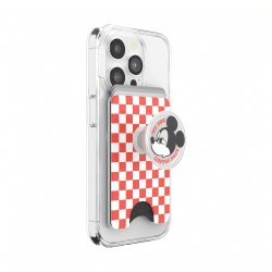 PopSockets: PopWallet+ für MagSafe - Kartenhalter mit integriertem austauschbarem PopTop für Smartphones und Hüllen - Mickey's Coffee Face