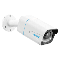 Reolink 4K Smarte PoE IP Kamera Outdoor mit Personen-/Autoerkennung, 5X optischer Zoom Überwachungskamera Aussen, Spotlight, Farbige Nachtsicht, Zwei-Wege-Audio, microSD Kartensteckplatz, RLC-811A