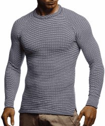 Leif Nelson Strickpullover Herren Rundhals - Dünner Männer Strick Pullover für Winter & Sommer - Coole Crewneck Männer Pullover mit Rundkragen