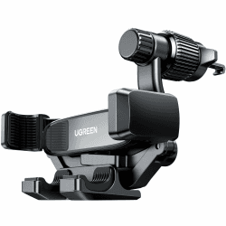 UGREEN Auto Handyhalterung 360° Drehbar Handy Halterung PKW Lüftung mit Schwerkraftsystem und Metallischen Hakenclip für Navigation Kompatibel mit 16 15 14 13 12Pro Max, Galaxy 23 Ultra usw.