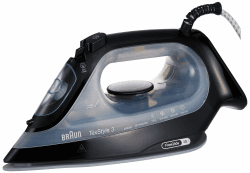 Braun TexStyle 3 Dampfbügeleisen SI 3055 BK schwarz
