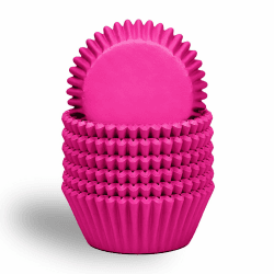 Gcardist 300 Stück Standard-Muffinförmchen Cupcake-Becher Lebensmittelqualität Einheitliche Tiefrosa Farbe Muffinpapier Backförmchen Cupcake-Hüllen (Standardgröße)