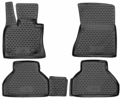 Walser XTR Gummi Fussmatten Auto kompatibel mit BMW X5 (E70) 2006-2013, 100% passgenaue Auto Fußmatten, robuste Universal Fußmatte Auto, Gummimatten Auto, Auto Fussmatten Gummi, Auto Gummimatten