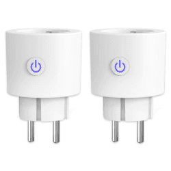 Alexa WLAN Smart Steckdose 16A ANTELA WiFi Steckdose Stromverbrauch Messen kompatibel mit Google home, Smart Life APP, 2,4GHz, 2PCS