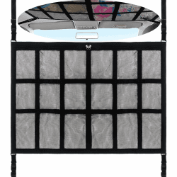 Gepäcknetz Auto, Gepäcknetz Autodach, Gepäcknetz Wohnmobil, Auto Deckennetz, Auto Camping Zubehör, Gepäcknetz Auto mit Einstellbar, für die Meisten Fahrzeugtypen 80X55cm