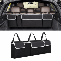 Twilight Garage Kofferraum Organizer,Kofferraum OrganizerAuto,Aufbewahrungstasche,Organizer für Auto aus Oxford-Stoff,Hängende Auto Schwarzsitz