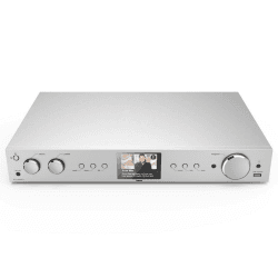 Hama DAB Tuner HiFi Digitalradio Internet Radio FM Tuner Bluetooth Tuner HiFi Internetradio Digitalradio FM WLAN Stereo Receiver Spotify Amazon Music Fernbedienung USB AUX Wecker DIT2105SBTX Silber