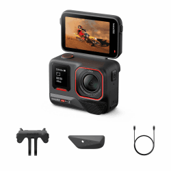 Insta360 Ace Pro 2 Standard-Bundle - 8K wasserdichte Actionkamera mit Leica entwickelt, 1/1,3" Sensor, Dual-KI-Chip-System, führende Schwachlichtleistung, bestes Audio, Flipscreen & KI-Editing
