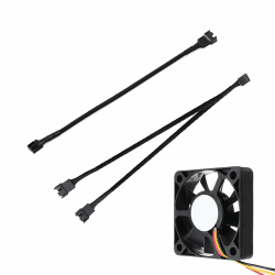 Hochflexibles PWM Splitter Kabel,Fan Cable,Y-kabel Für Lüfter,Fan Adapter,Lüfter Y-kabel,Lüfter-Verteilerkabel,Lüfter Splitter Kabel,4-Pin auf 2× 4-Pin (27 cm) + PWM Lüfter Verlängerungskabel