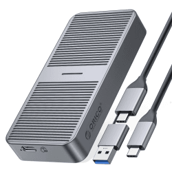 NVMe Gehäuse 40Gbps für Thunderbolt 3/4, USB 3.2/3.1/3.0/2.0, USB-C, ORICO USB4 M.2 NVMe-Gehäuse für PCIe 2280 M-Key (B+M Key) SSD, Aluminium M2 SSD Adapter bis zu 2700 MB/s- M224GY